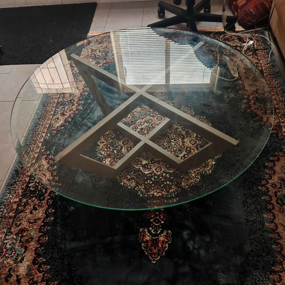 Modern Round Tempered Glass Coffee Table – Designer Style - photo 2