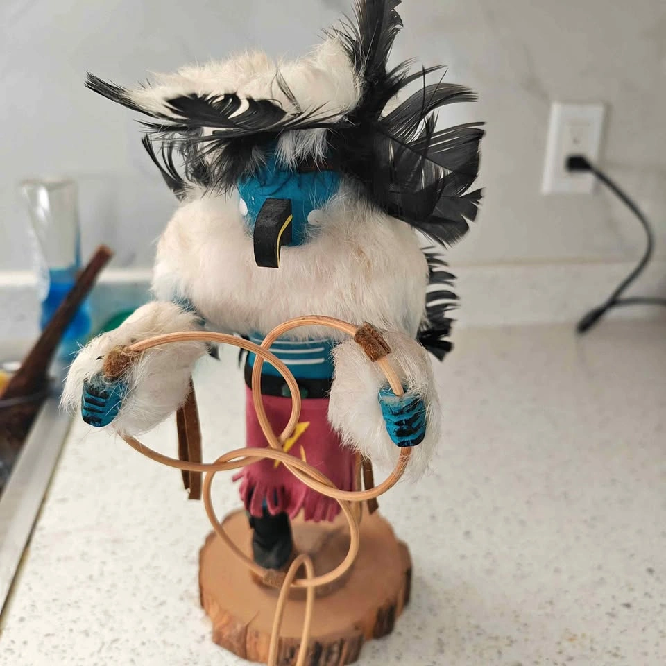 Native American Feathered Kachina Doll