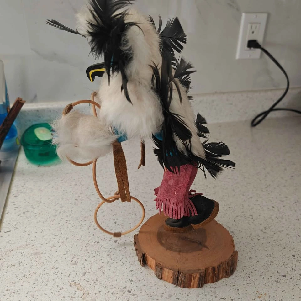 Native American Feathered Kachina Doll - photo 3