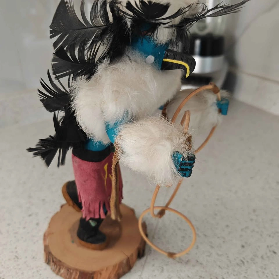 Native American Feathered Kachina Doll - photo 4