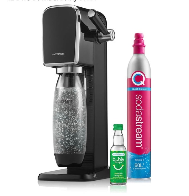 New SodaStream Art Sparkling Water Maker + CO2 & 1L Bottle