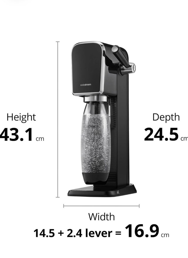 New SodaStream Art Sparkling Water Maker + CO2 & 1L Bottle - photo 5