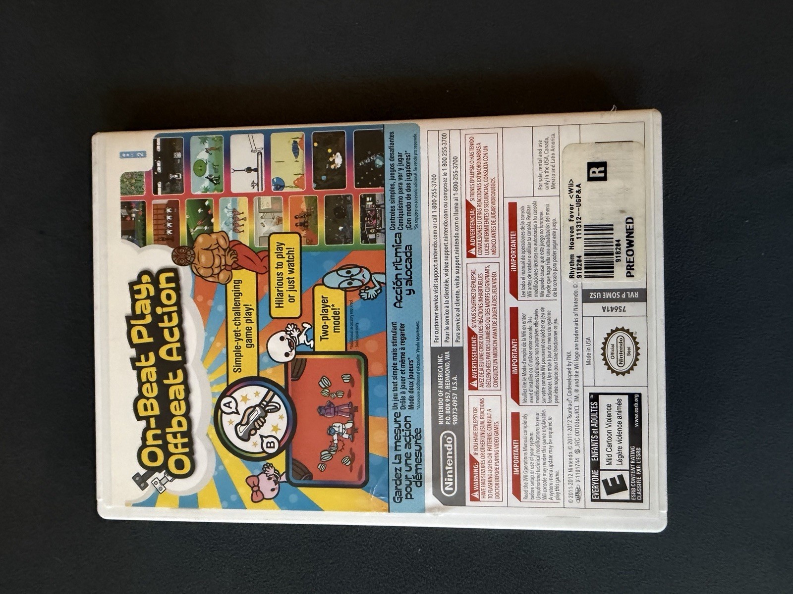 Nintendo Rhythm Heaven Fever Wii Manuals Included E NTSC-U/C - photo 5