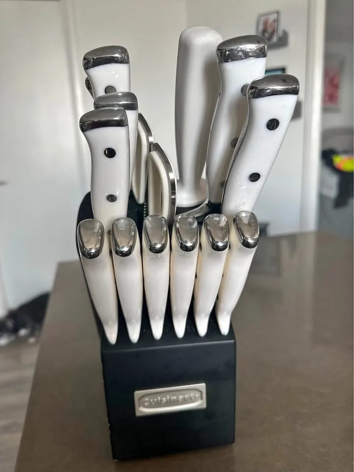 Cuisinart knife block set with steak knives thumbnail