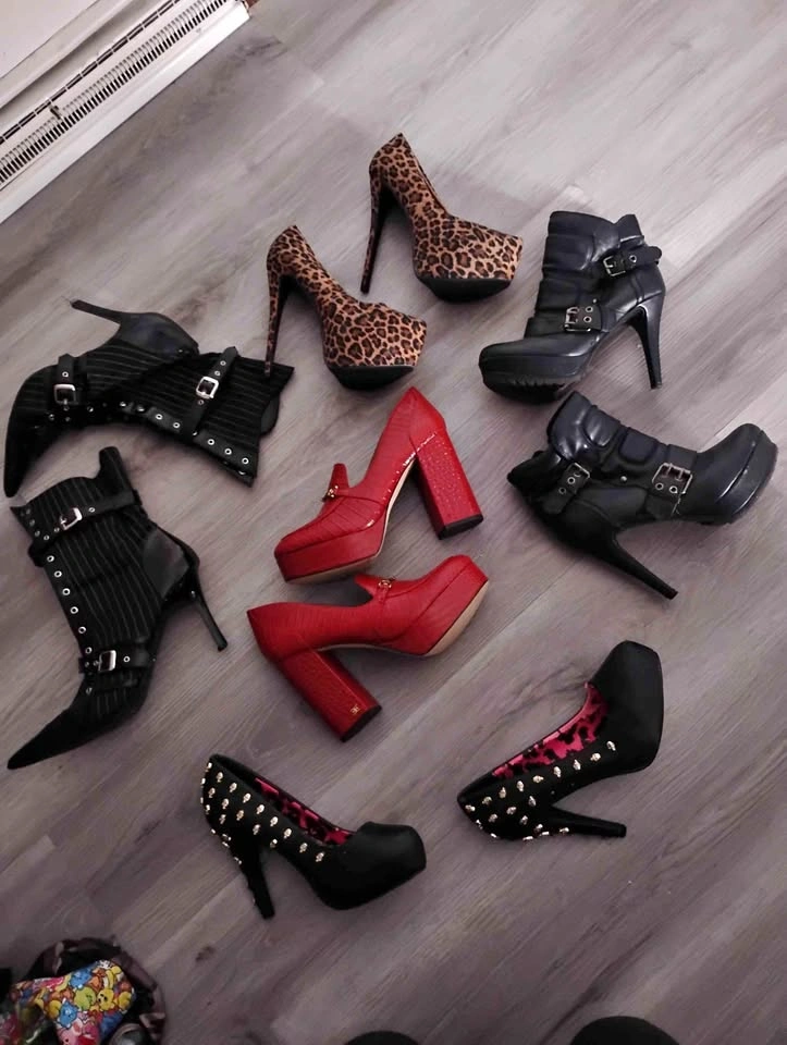 Assorted High Heel Shoes and Boots Bundle