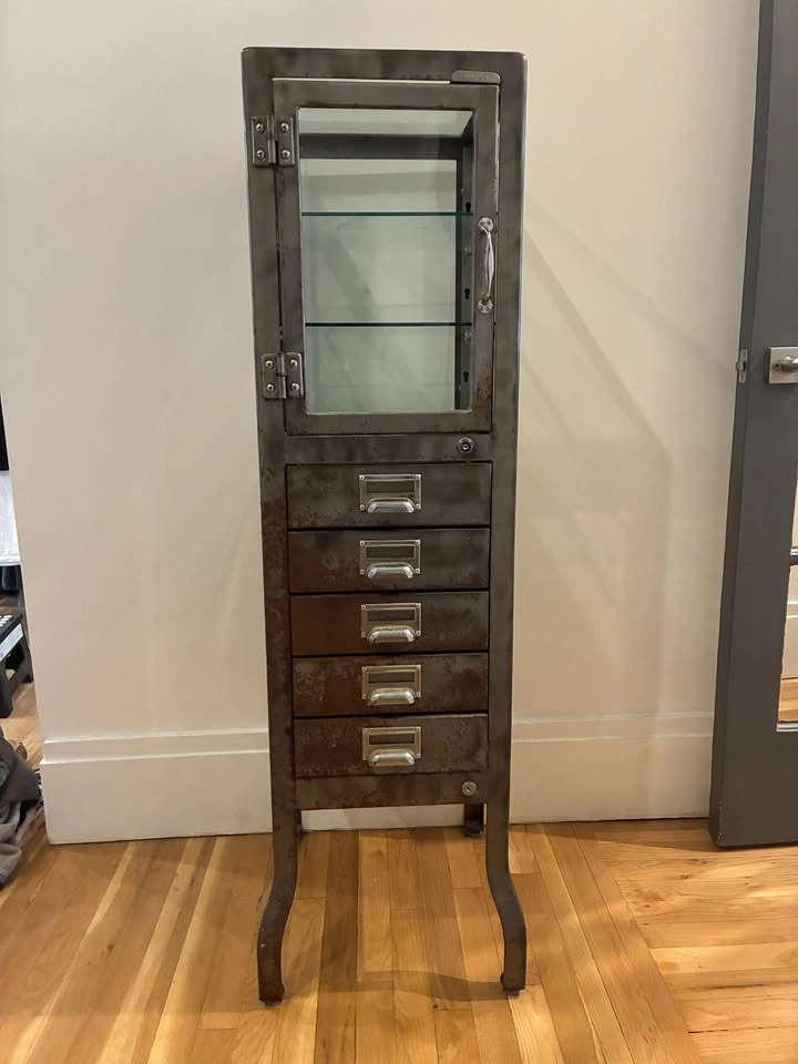 Vintage Pharmacy Cabinet by Dulton for Restoration Hardware