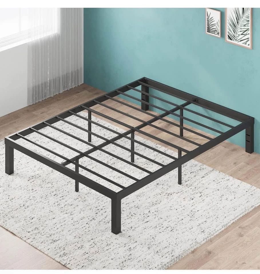Queen mattress and Metal Bed Frame - photo 2