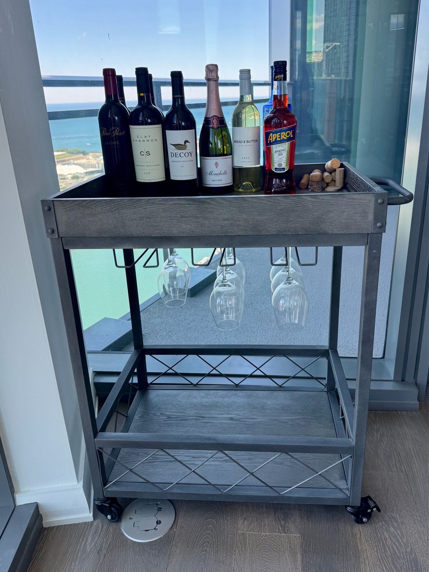 Rolling Bar Cart / Beverage Cart