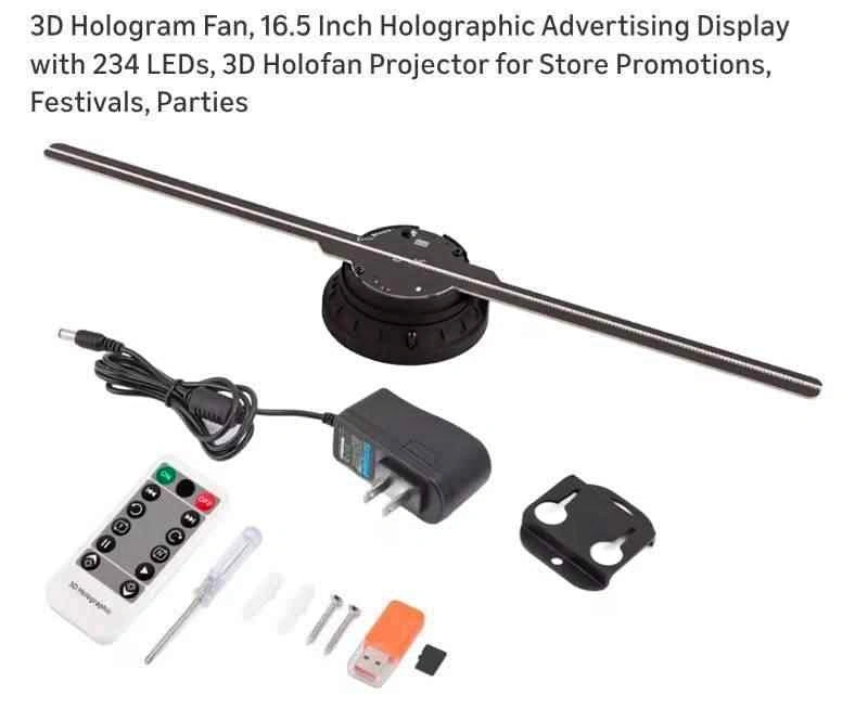 Hologram Fan. New in box.