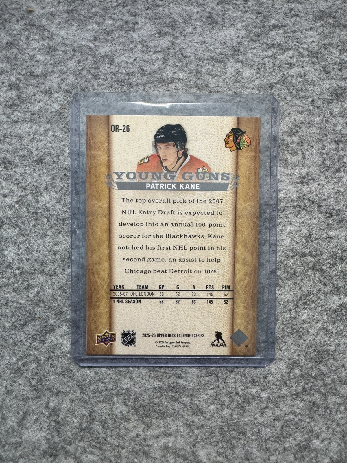 25-26 Extended Series Patrick Kane Young Guns - photo 2