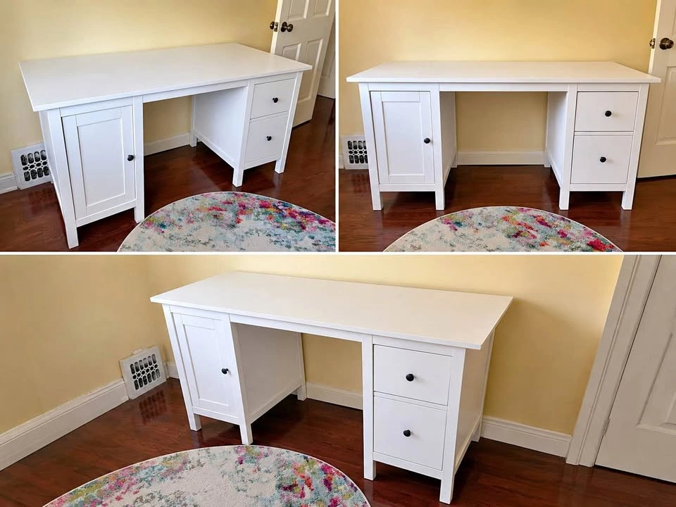IKEA HEMNES Desk - White - Fully Assembled