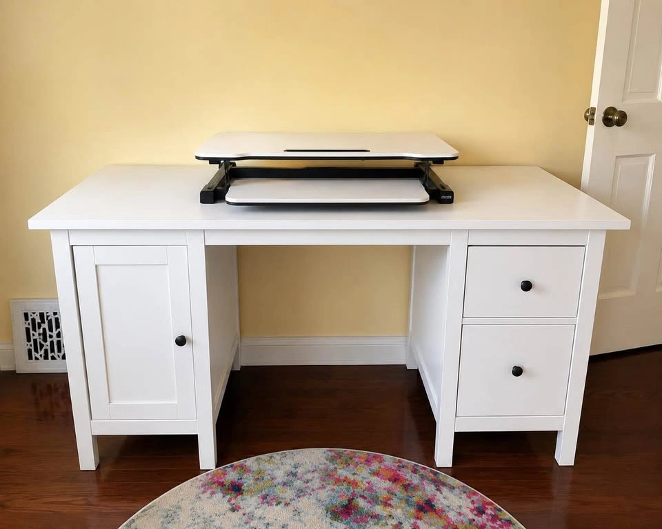 IKEA HEMNES Desk - White - Fully Assembled - photo 2