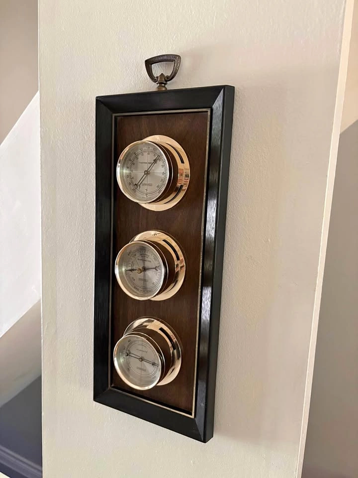 Vintage Classic 1970’s Springfield 3-Dial Weather Station