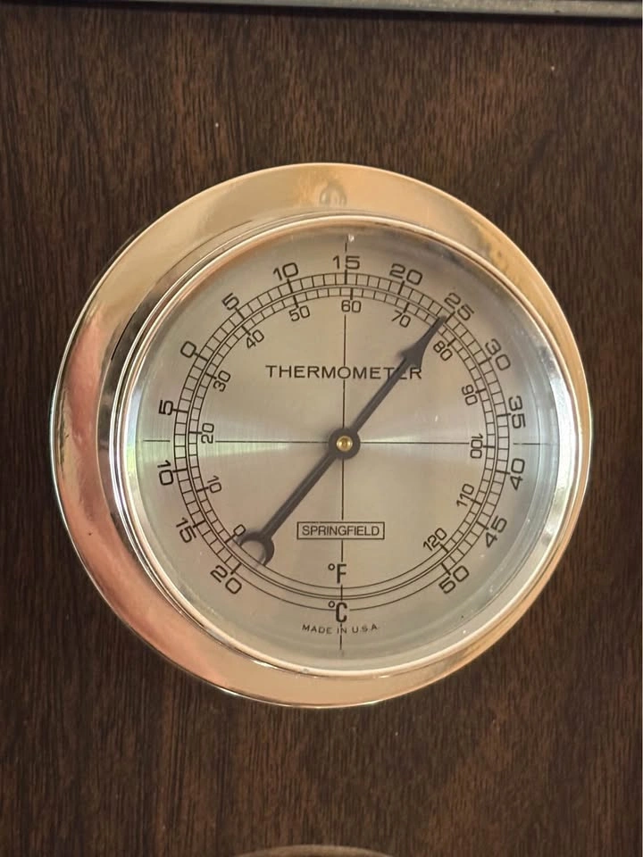 Vintage Classic 1970’s Springfield 3-Dial Weather Station - photo 2