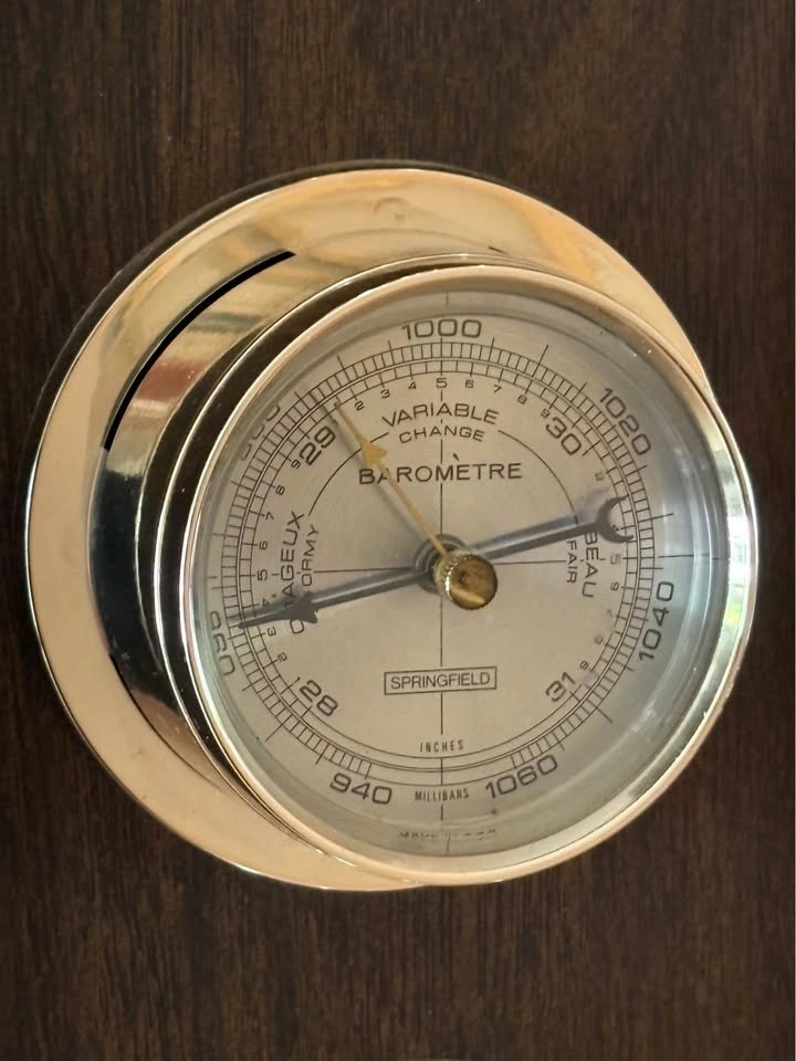 Vintage Classic 1970’s Springfield 3-Dial Weather Station - photo 3