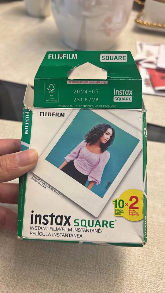 Fujifilm Instax Square Twin Pack Film - 20 Exposures, White