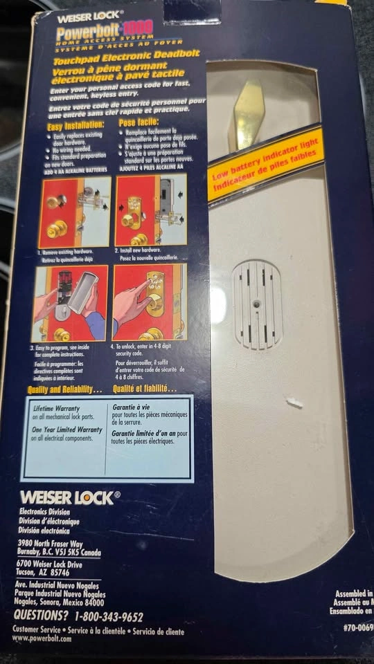 Keyless entry deadbolt - photo 3