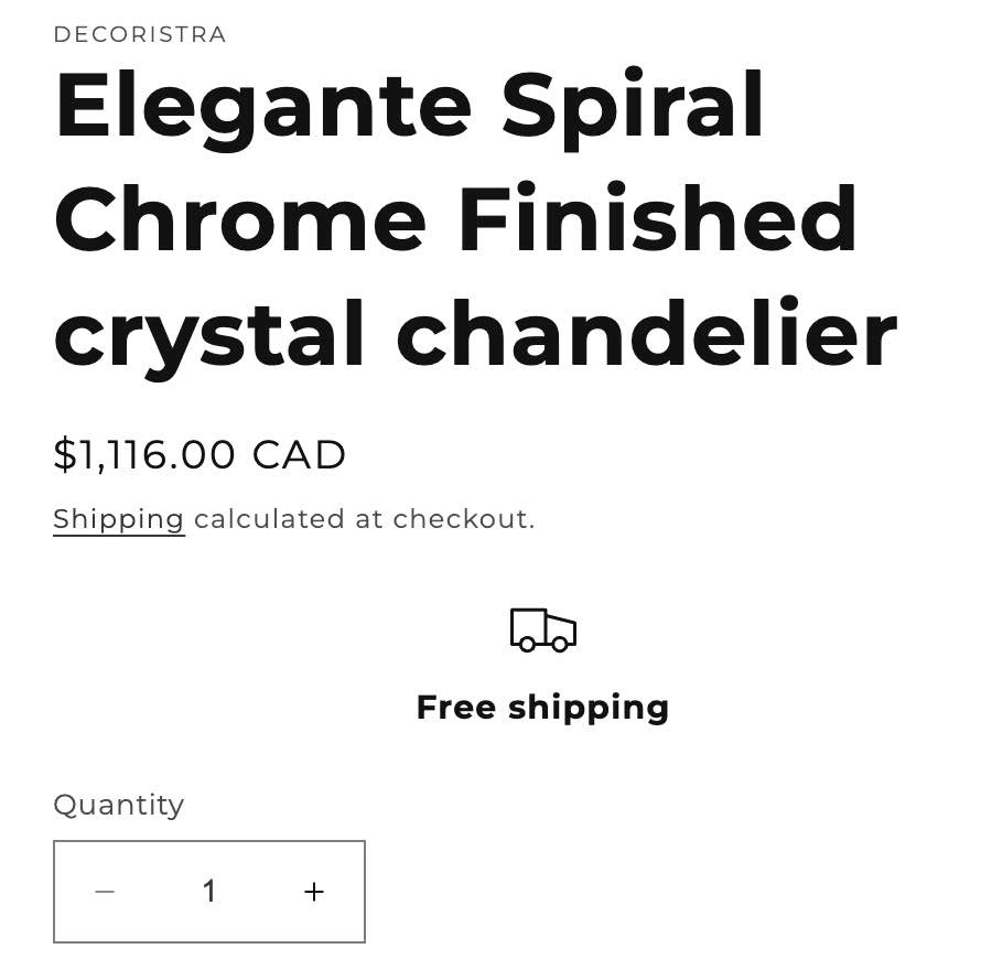 Elegant Spiral Chrome Finished Crystal Chandelier - photo 3