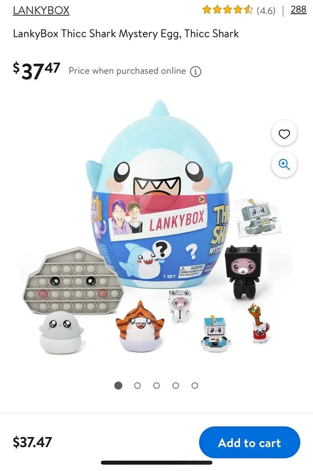 LankyBox Thicc Shark Mystery Egg, Thicc Shark thumbnail