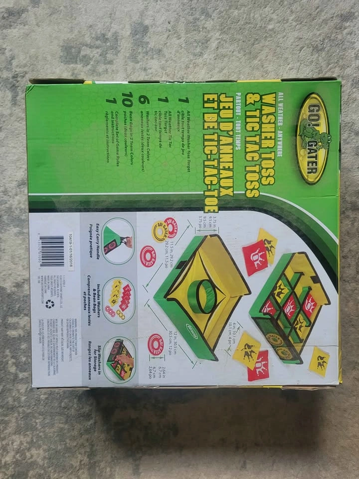 BRAND NEW Go! Gater 2-in-1 Washer Toss & Tic Tac Toss Set - photo 2