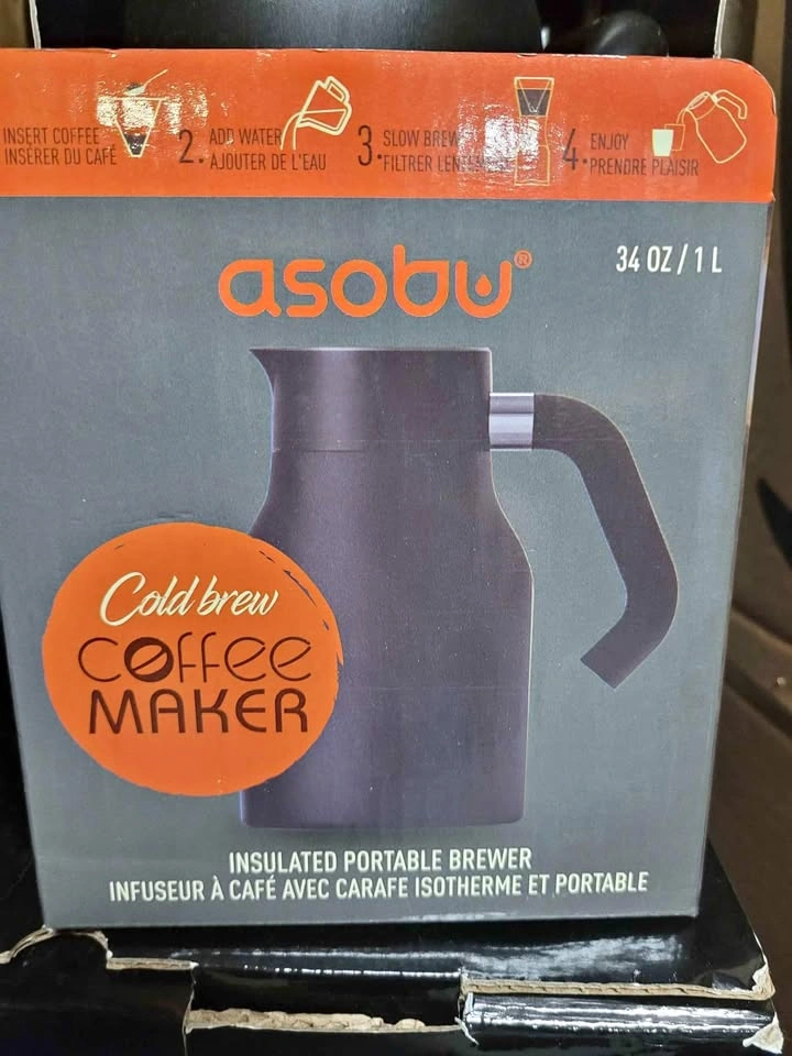 New in box ASOBU cold brew coffee maker