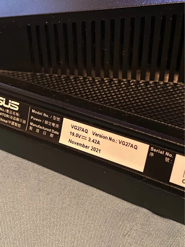 ASUS TUF VG27AQ 27” 1440p Gaming Monitor 165Hz - No Stand - photo 4
