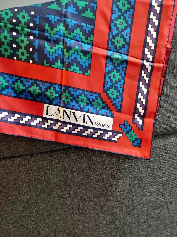 Lanvin Paris silk scarf
