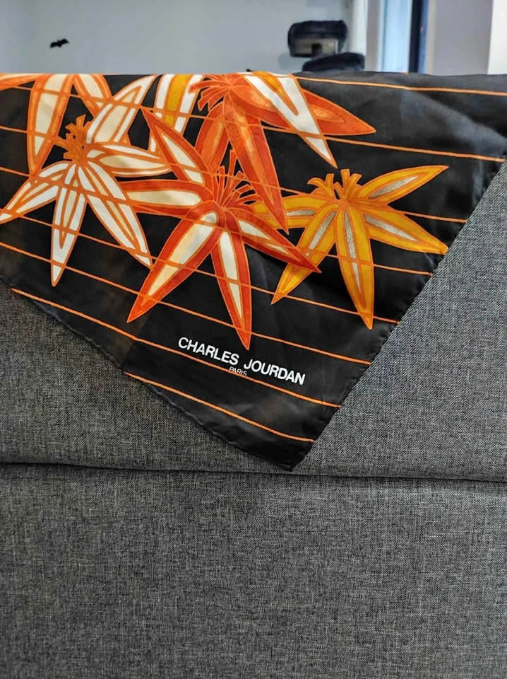Charles Jourdan Paris Silk Scarf