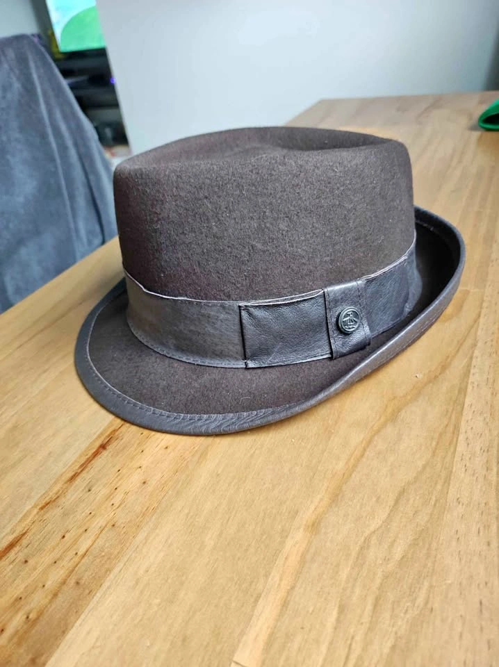 Original Penguin Brown Wool Fedora Hat
