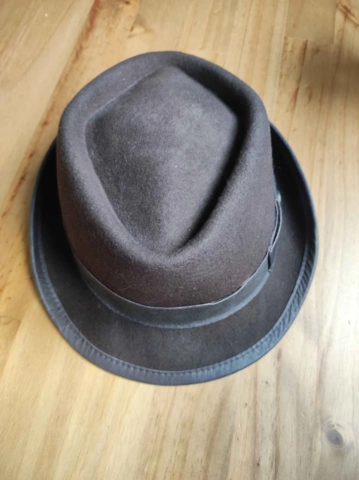 Original Penguin Brown Wool Fedora Hat - photo 2