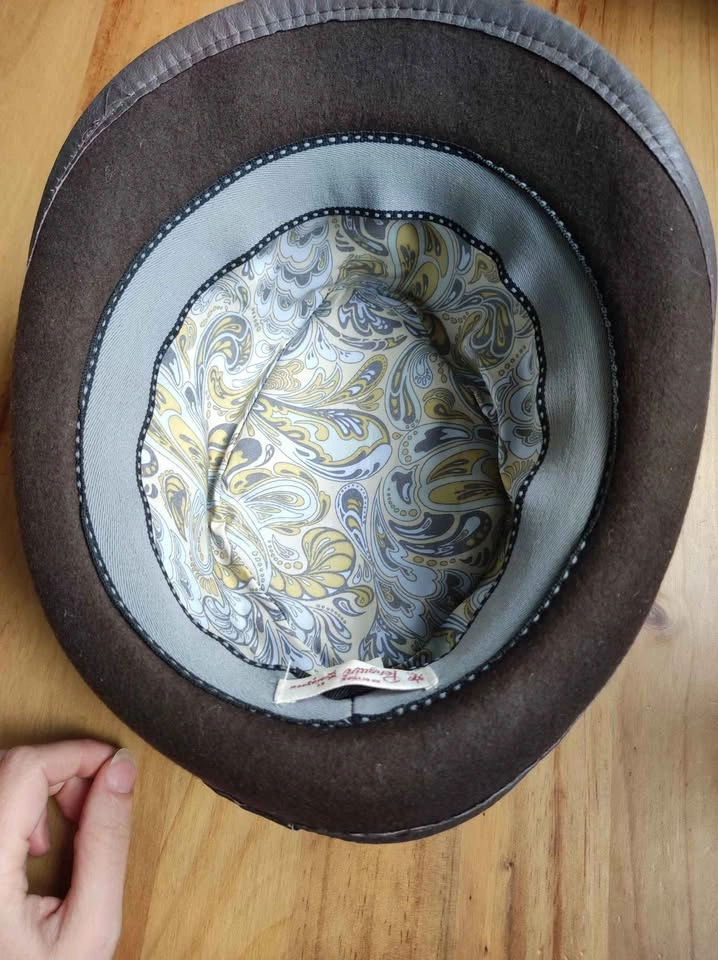 Original Penguin Brown Wool Fedora Hat - photo 3
