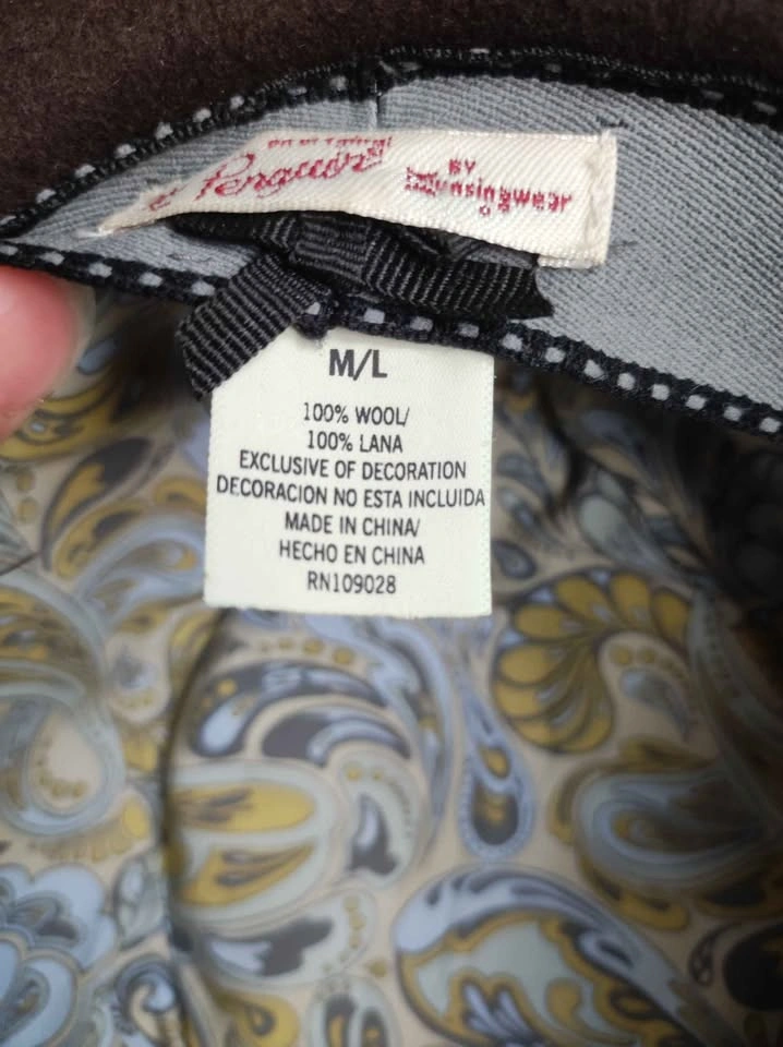 Original Penguin Brown Wool Fedora Hat - photo 5