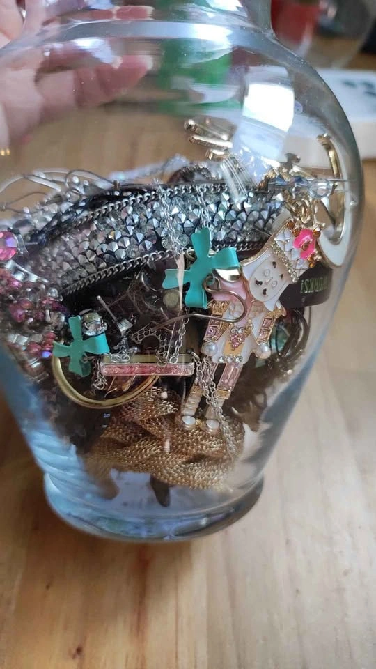 Large Assorted Costume Jewelry Jar Lot - photo 2
