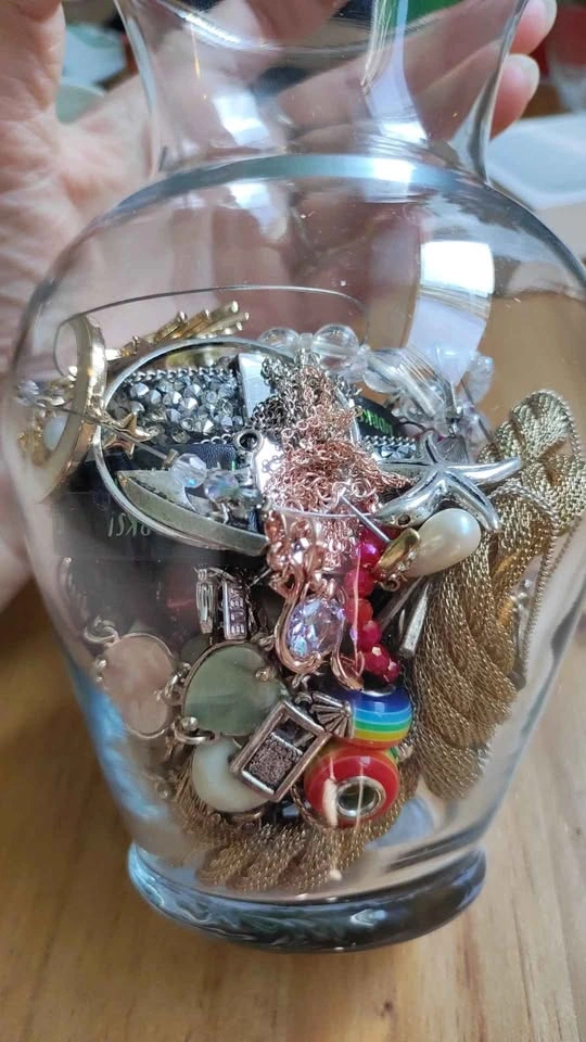 Large Assorted Costume Jewelry Jar Lot - photo 3