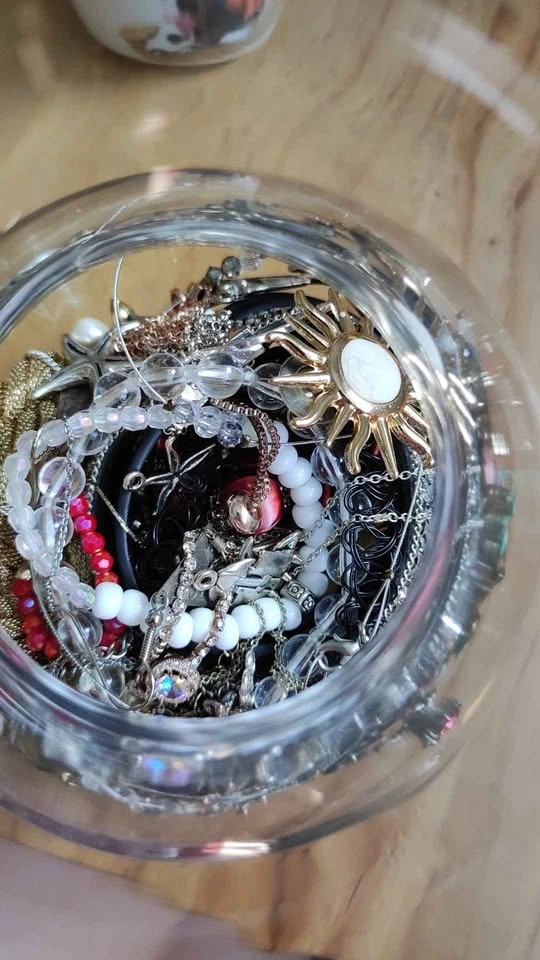 Large Assorted Costume Jewelry Jar Lot - photo 5
