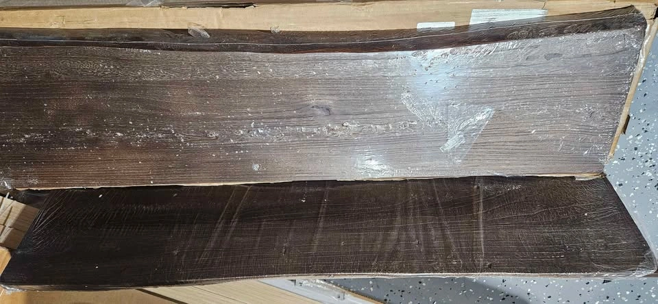Live Edge Floating Shelves 36x9.2 in Reclaimed Elm Wood - photo 3