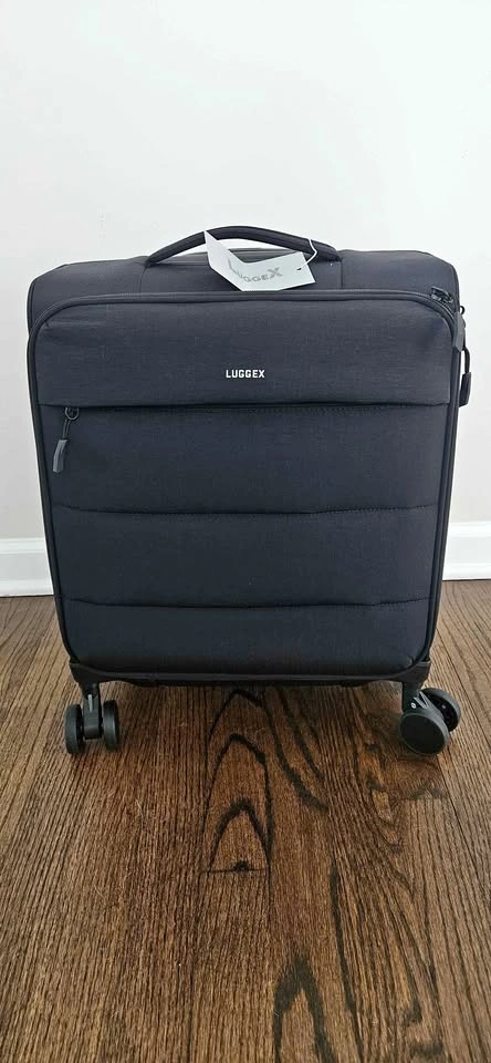 Underseat Carry-On 16 Inch Soft Shell, 8-Spinner Wheels, Lightwe