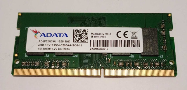 4GB DDR4 3200MHz SO-DIMM laptop memory
