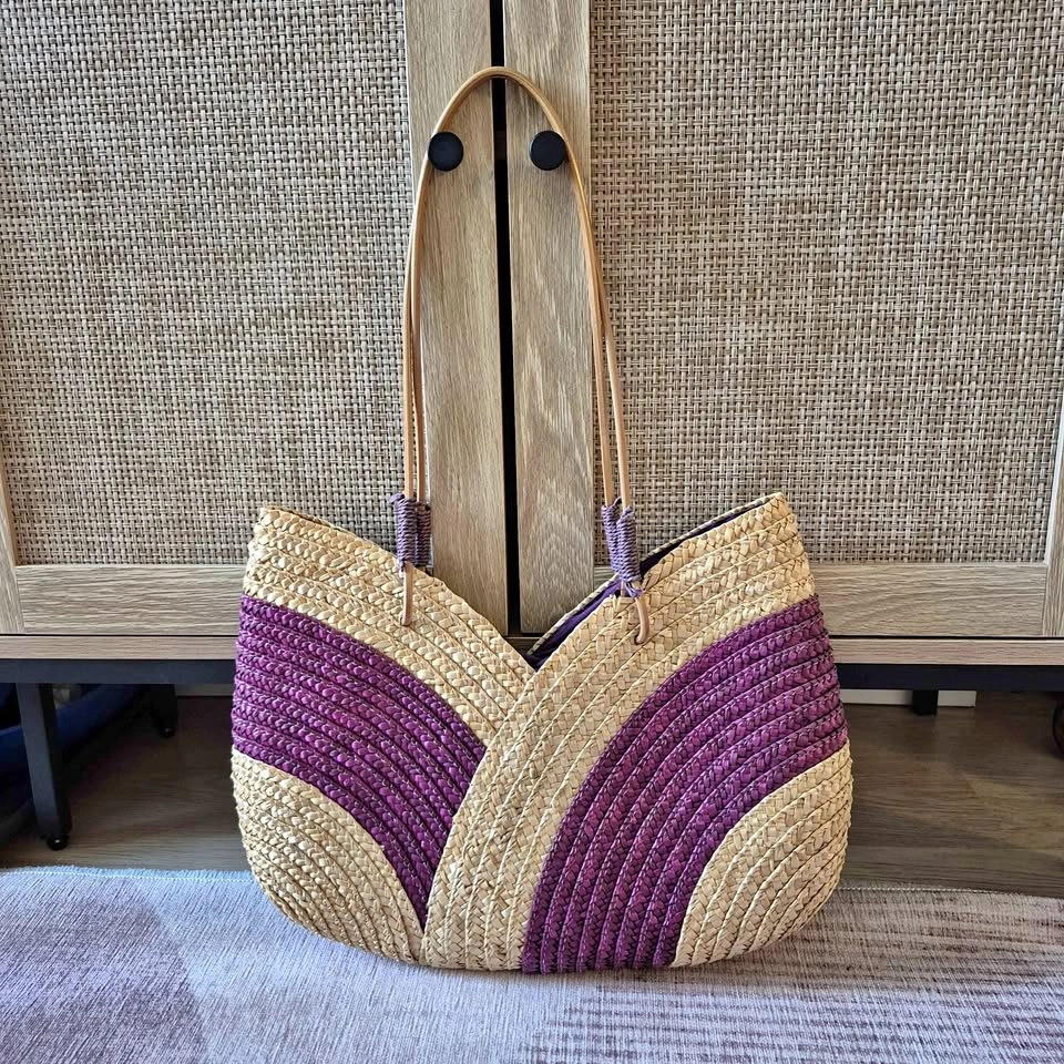Straw Shoulder Purse