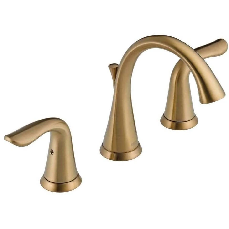 Delta Lahara Widespread Bathroom Faucet Champagne Bronze
