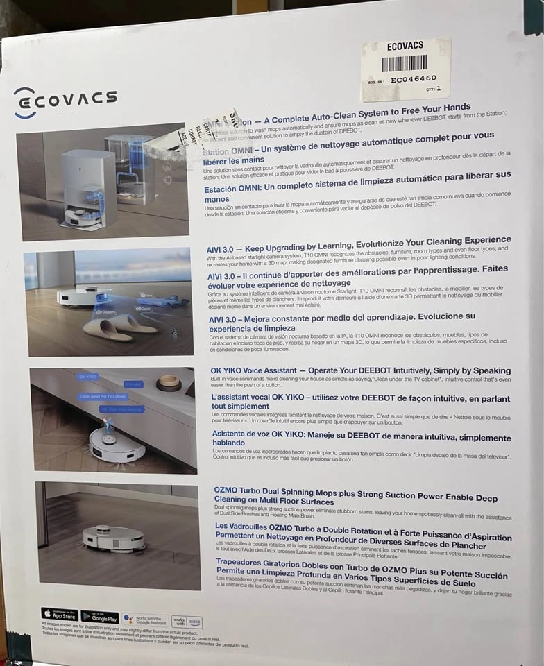 Ecovacs Deebot T10 OMNI Robot Vacuum - photo 2