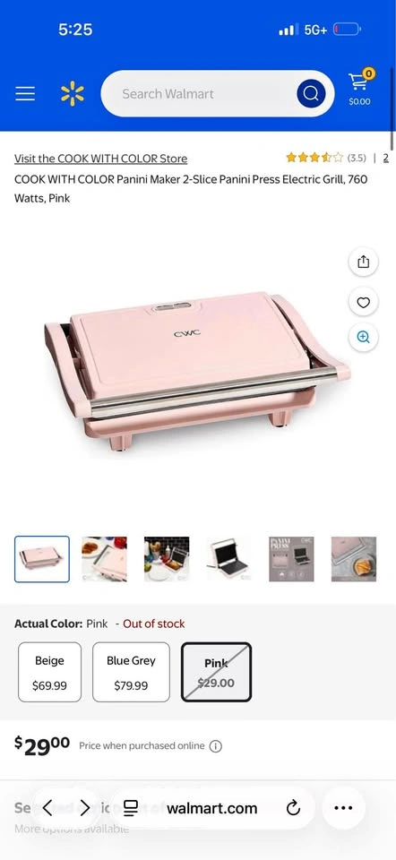 Pink Panini Press