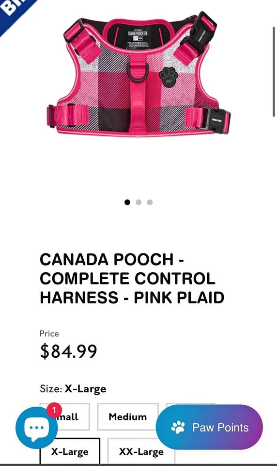 Canada pooch complete dog harness thumbnail