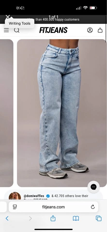 Fit Jeans Baggy Light Wash - Small
