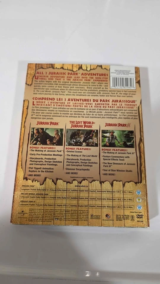 Jurassic park original trilogy DVD set - photo 3