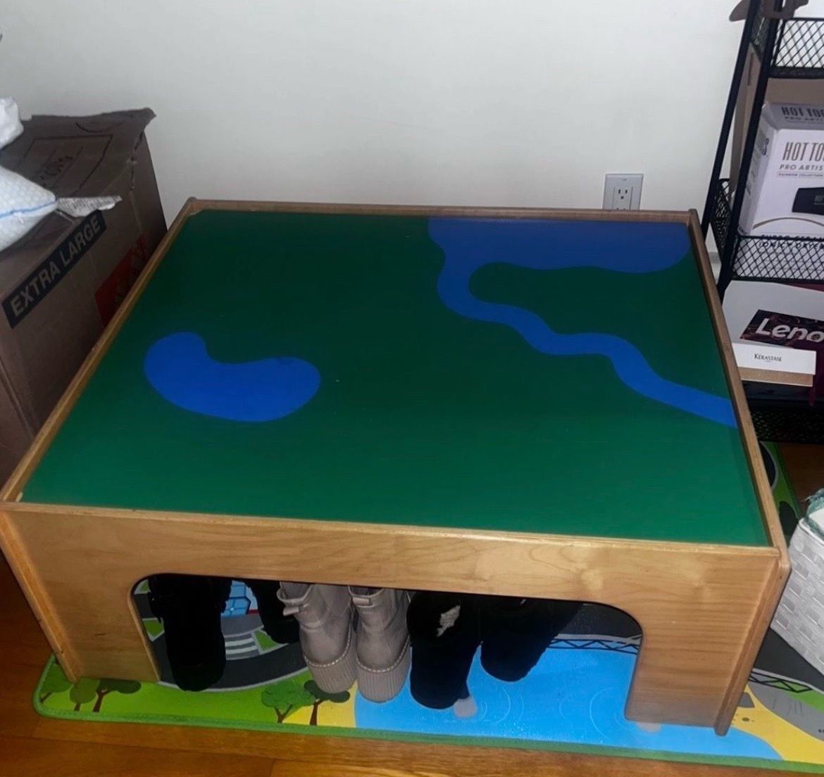 Kids Wooden Play Table