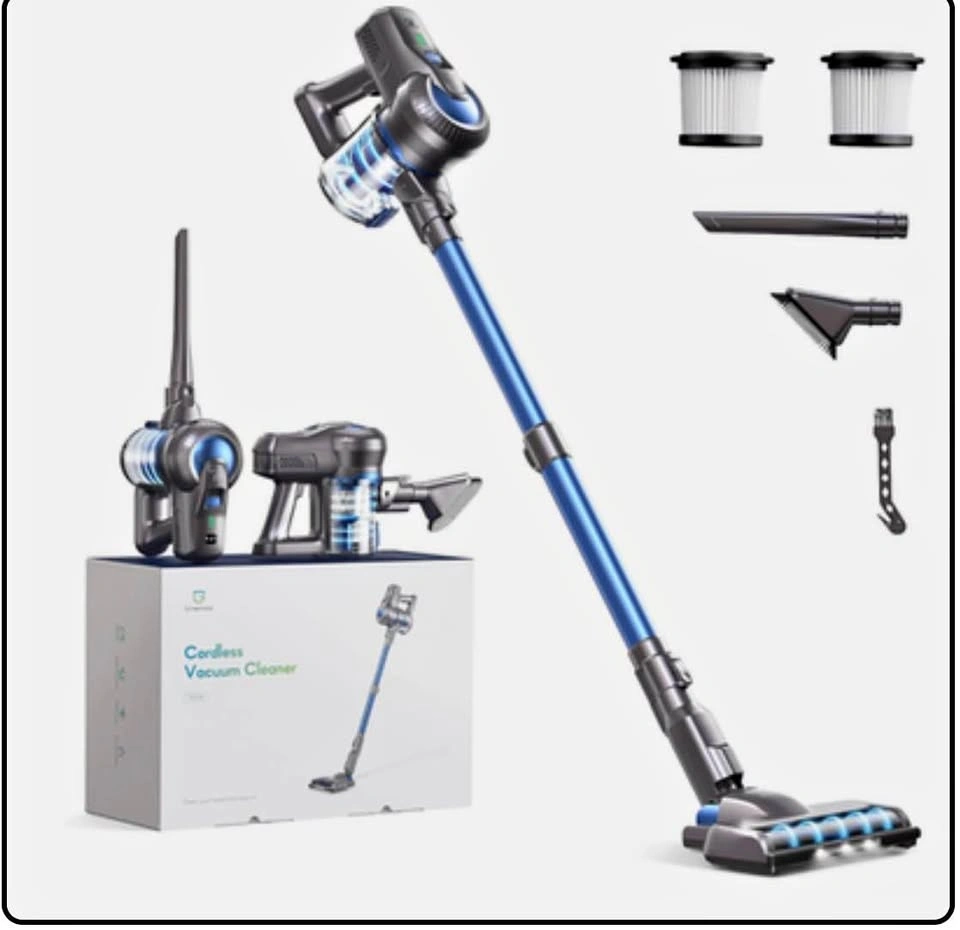 Cordless Vacuum Cleaner (Strong Suction, Battery Operated)