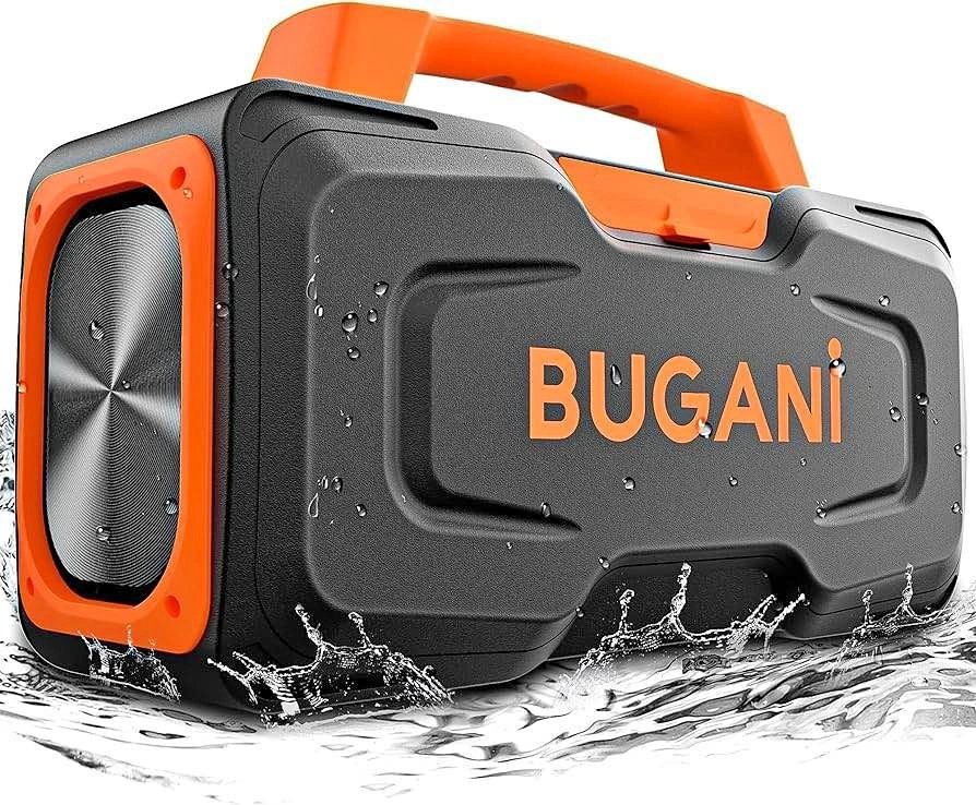 BUGANI 80W Bluetooth Speaker – Powerful, Waterproof, Portable