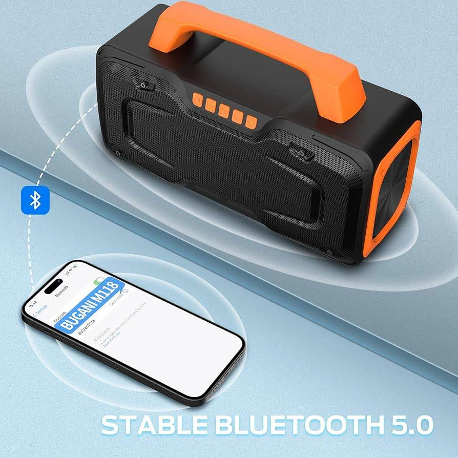 BUGANI 80W Bluetooth Speaker – Powerful, Waterproof, Portable - photo 5