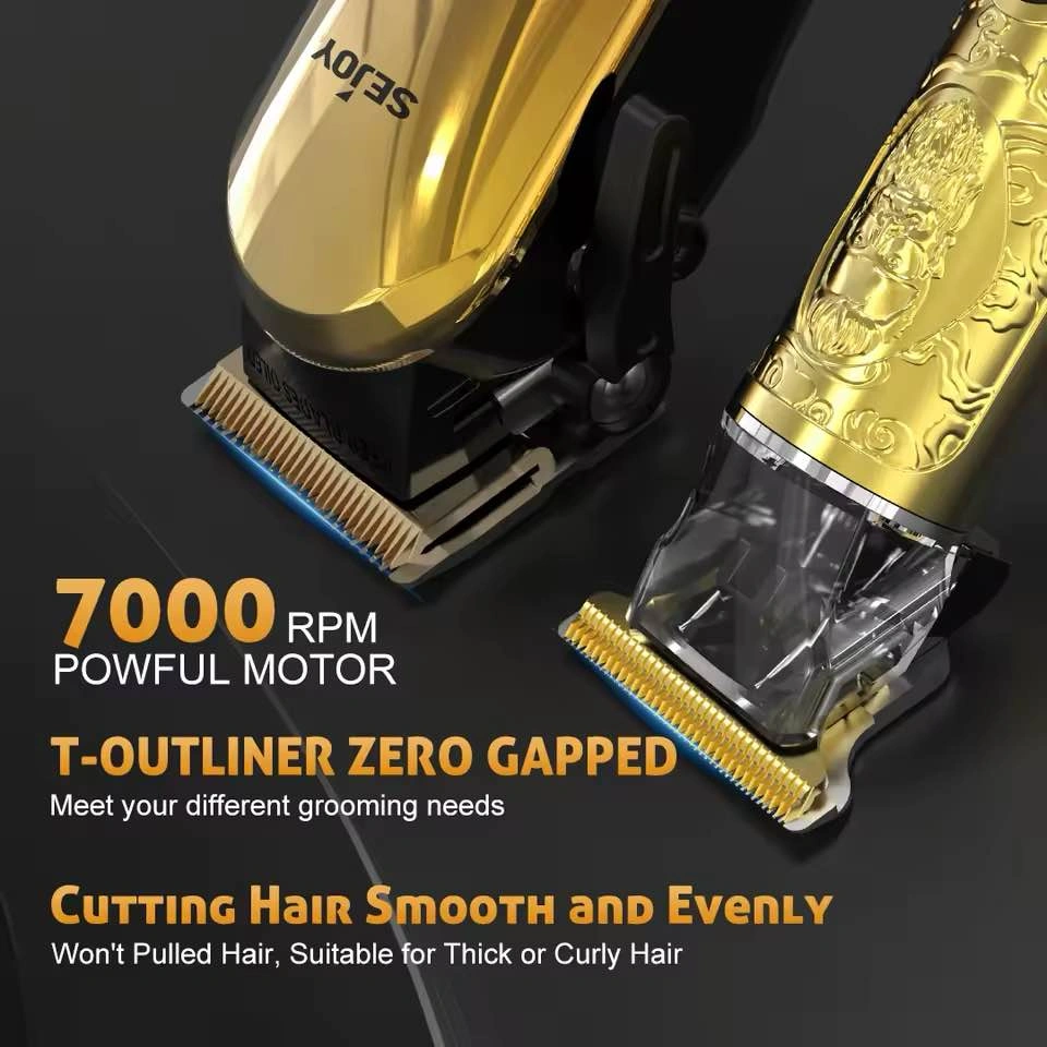 Sejoy Professional Rechargeable Hair Clipper Set – Gold (SEALED) - photo 2